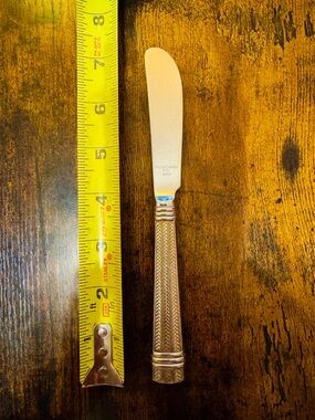 Ralph Lauren Wainwright Herringbone Japan 1991 Flatware - RARE butter knife
